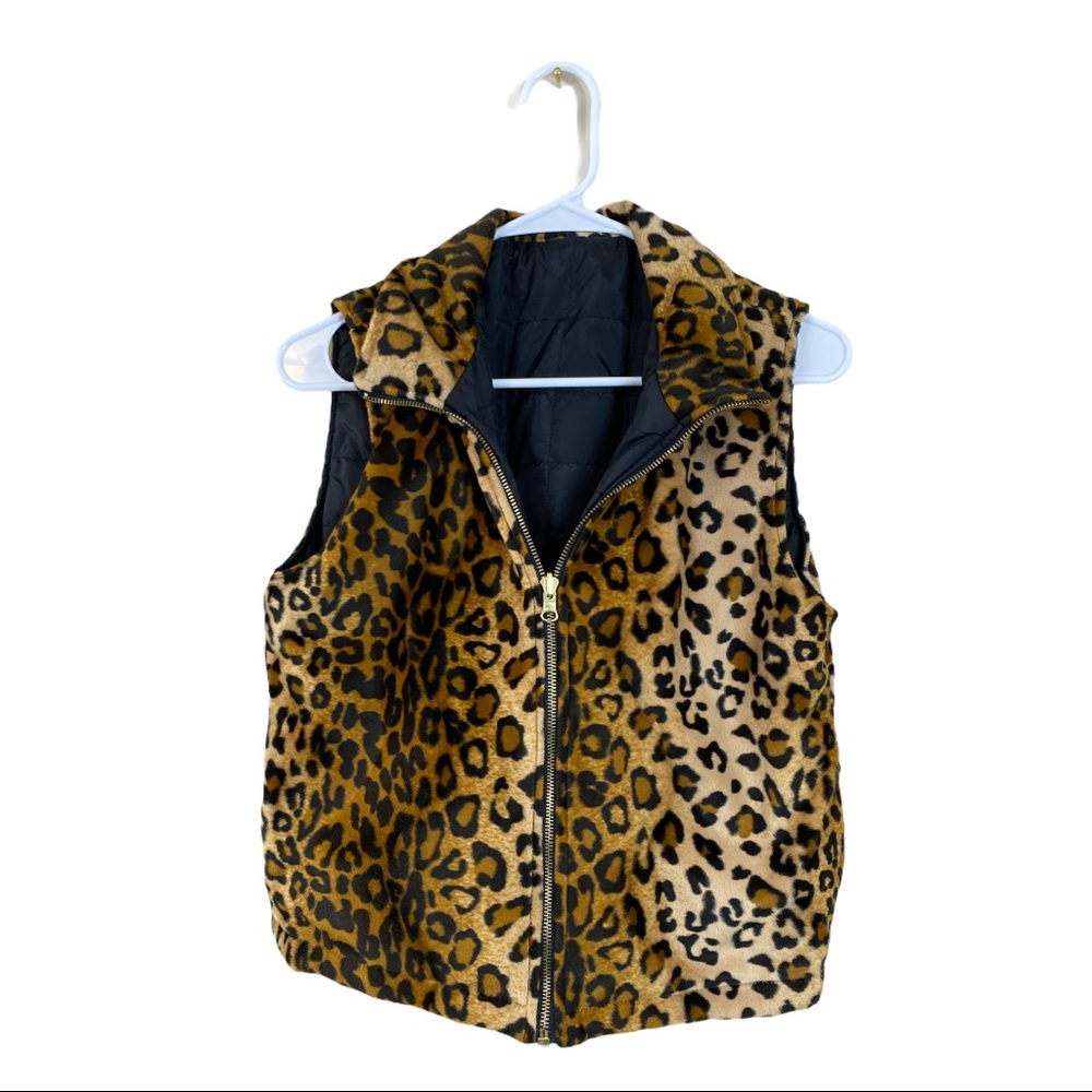 Active Frontier Reversible black/leopard Vest